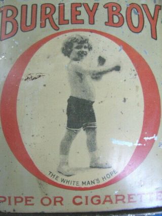 Vintage BAGLEY’S BURLEY BOY Tobacco pocket TIN 4