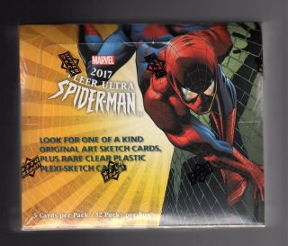 2017 Upper Deck Fleer Ultra Spider - Man Trading Card Hobby Box