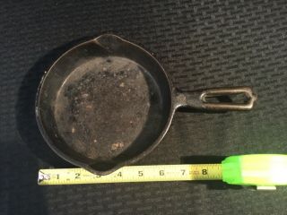 Wapak Cast Iron Frying Pan/skillet Indian Head 3 Vintage 6.  5” Pan