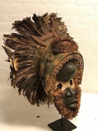 181024 - Old Tribal African Mask From The Dan Guere - Liberia.