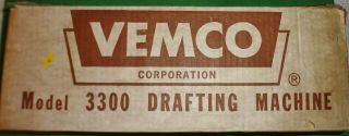 VEMCO COMPACT PRECISION DRAFTING MACHINE MODEL 3300 16 