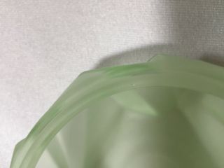 Kopp MODERNISTIC Green Satin Frosted Glass POWDER JAR U.  S. 6