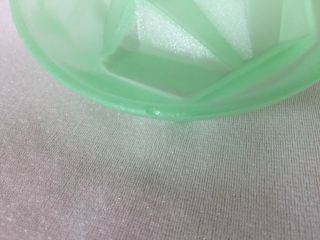 Kopp MODERNISTIC Green Satin Frosted Glass POWDER JAR U.  S. 8