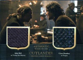 Outlander Season 3 Dual Wardrobe Card Dm4 Young Ian Murray & Fergus 11/49