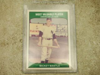 Mickey Mantle Most Valuable Player American League 1985 Tcma Ltd Baseball Card