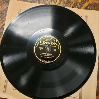 Rare Edison Phonograph Lateral Record - 78 Rpm - 14053 - With Sleeve.