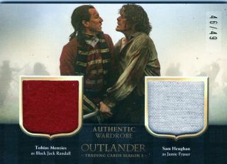 Outlander Season 3 Dual Wardrobe Card Dm1 - Black Jack Randall And Jamie 46/49