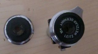 Ernst Leitz Wetzlar eyepiece 10x with Analyser and Soleilsche doppelplatte 3