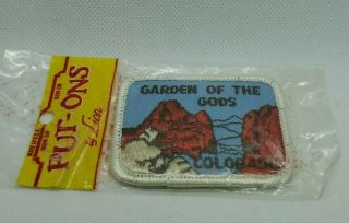 Garden Of The Gods Colorado Springs Co Patch Park Vintage Souvenir Iron On Rare
