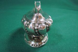 Ronson Crown Silver Plated 1950 ' s Table Top Cigarette Lighter Vintage 2