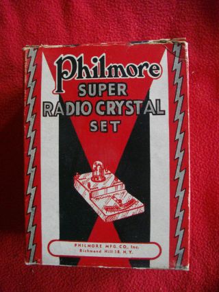 Vintage 1930s Philmore Radio Crystal Set