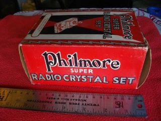Vintage 1930s Philmore RADIO CRYSTAL SET 3