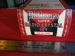 Vintage 1930s Philmore RADIO CRYSTAL SET 4