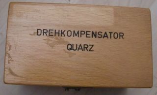 Carl Zeiss Germany Drehkompensator Quarz 12x4 mm.  with adapter for 20x6 mm. 3