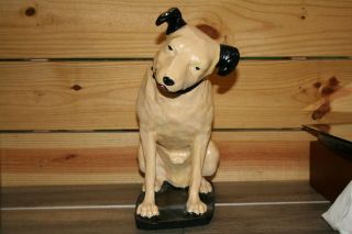 Vintage Rca Victor Dog " Nipper " 14 Inches Tall Well Taken Care Of