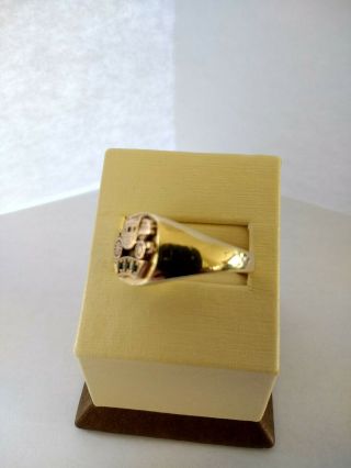 Fisher Body Service Award Ring 10 K Gold 8 Grams 3