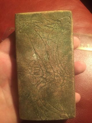 Museum Grade Indian artifact Fine Ultra Rare Engraved Sandstone tablet Cahokia 5