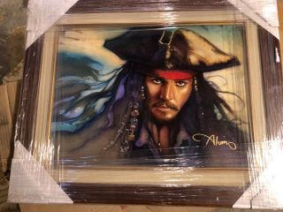 " Captain Jack Sparrow " By John Alvin Giclee Inspired By Pirates Of The Carribean