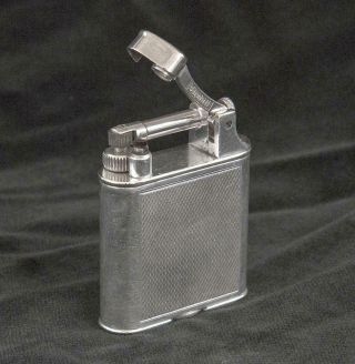 Vintage Dunhill Standard Petrol Cigarette Lighter - Silver Plated - C.  1940 
