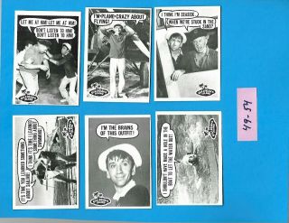 GILLIGANS ISLAND.  1965 Topps Comp.  Set of 55 cards 10