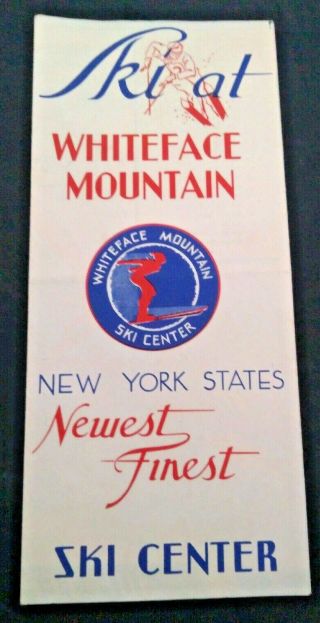 Vintage Ski Brochure Whiteface Mountain York