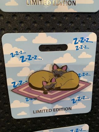 Disney Wdi D23 Cat Nap Si And Am Le 300 Pin Lady & The Tramp