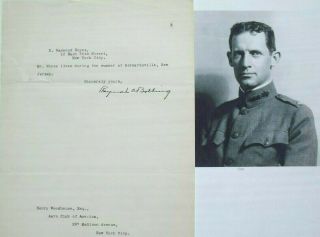 Raynal Bolling Aviation Service Pioneer Killed In Action 1918 Wwi Autograph Rare