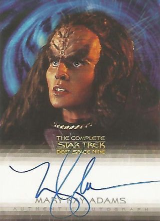 Complete Star Trek Deep Space 9 Ds9 - A6 Mary Kay Adams " Grilka " Autograph Card