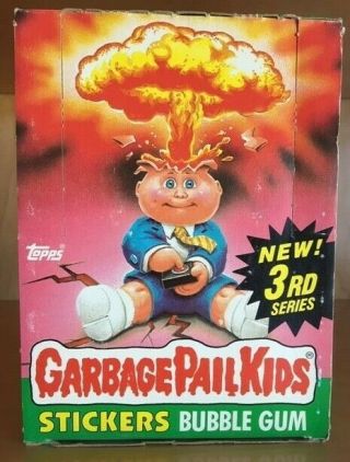 1986 Garbage Pail Kids Series 3 Full Box 48 Wax Packs
