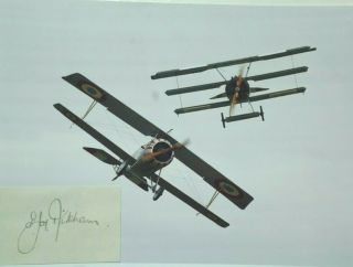 Frederick Kirkham Royal Flying Corp Pilot Ww I Shot Down By Red Baron Autograph