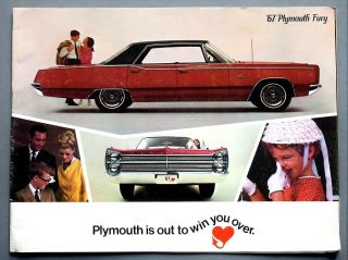 1967 Plymouth Fury Premium Brochure 28 Pages 9 " X 12 " 67flyfury