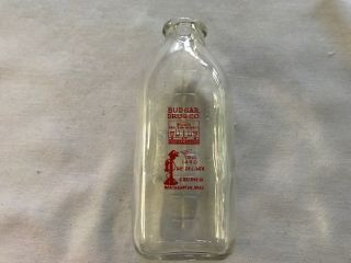 Budgar Drug Co.  Vintage Baby Measure Bottle,  Northampton,  Mass.