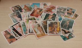 Playing card deck stereo Lenticular 3d Pin - up Art nude woman photo girl RARE 2