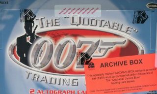 The Quotable James Bond Archive Card Box Factory