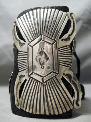 Towering Vintage Navajo Colossal Sterling Silver Ketoh Bracelet