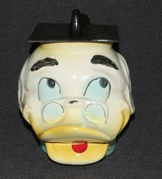 Disney American Bisque 1961 Ludwig Von Drake Ceramic Cookie Jar