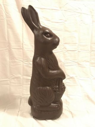 Vtg 31 " Union Chocolate Bunny Rabbit Easter Blowmold Don Featherstone Yard Decor