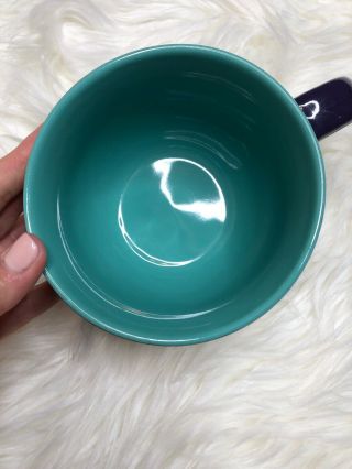 Walt Disney Princesses Purple/Teal Accent Ceramic 24 oz Mug / Soup Bowl 4