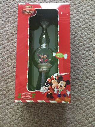 Disney Store Mickey & Minnie Mouse Light Up Christmas Tree Topper
