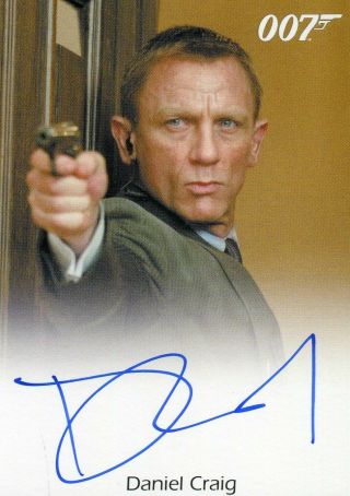 James Bond Archives 2014 Daniel Craig Autograph Card Skyfall