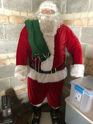 Huge Almost 7 Ft Christmas Santa Claus Displayed Marshall Fields Chicago Window