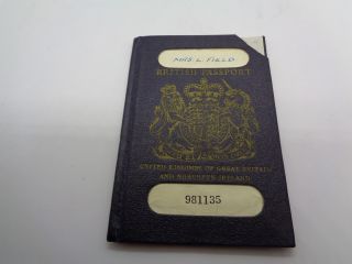 1961 British Uk Passport With Colonial Visas: South Africa Lesotho Swaziland.