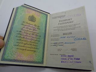 1961 British Uk passport with colonial visas: South Africa Lesotho Swaziland. 2
