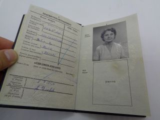 1961 British Uk passport with colonial visas: South Africa Lesotho Swaziland. 3