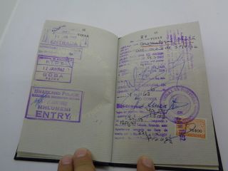 1961 British Uk passport with colonial visas: South Africa Lesotho Swaziland. 8