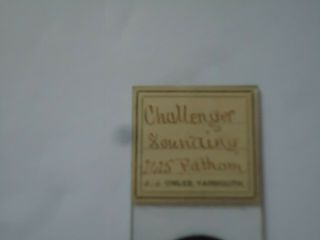 Antique Microscope Slide Challenger expedition with data 3