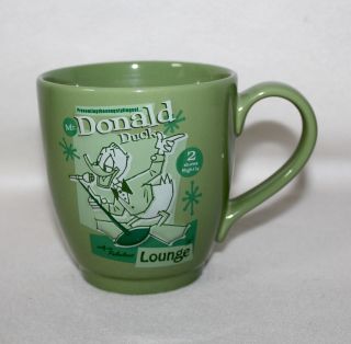 Disney Store Presenting Donald Duck Fabulous Lounge Green Large 18 Oz Coffee Mug