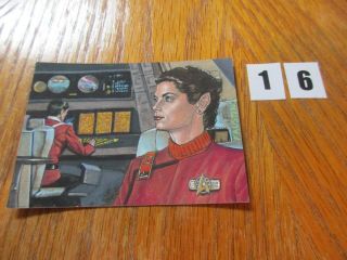 2017 Women Of Star Trek 50th Anniversary Jim Faustino Saavik Sketch - 16