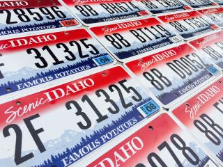 Idaho License Plate - Famous Potatoes - Premium Idaho License Plates