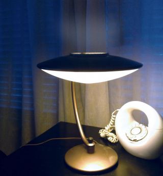 DAZOR LAMP Mid Century Modern VTG Flying Saucer UFO 10